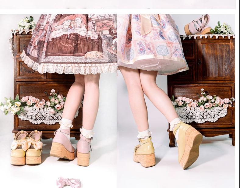 MODO - Multicolors Sweet Lolita Bow Platform Shoes - Image 11