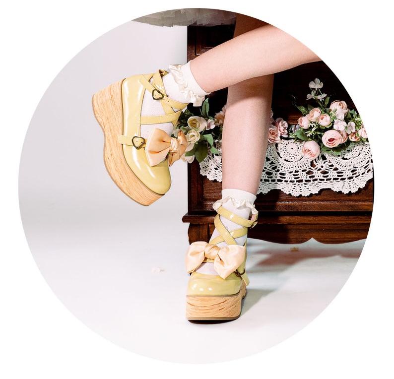 MODO - Multicolors Sweet Lolita Bow Platform Shoes - Image 17
