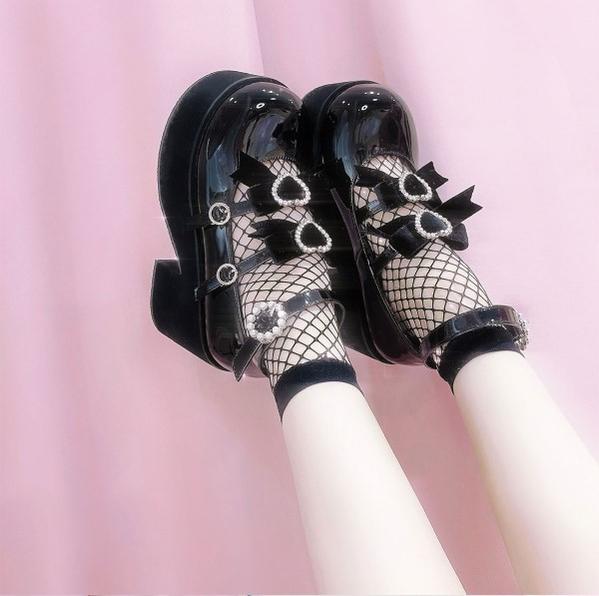 Sweet Lolita Heel Punk Platform Shoes - Image 13