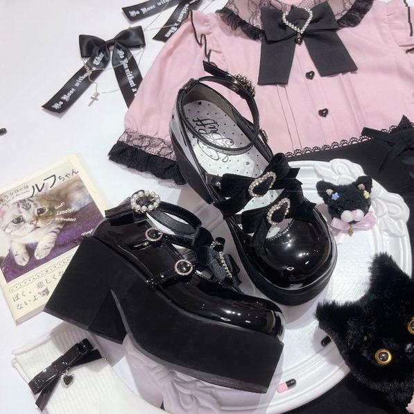 Sweet Lolita Heel Punk Platform Shoes - Image 14