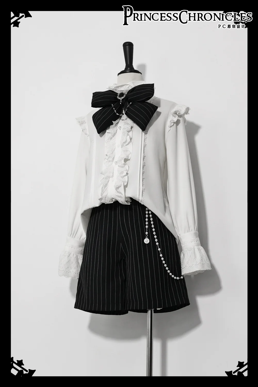 Rabbit Theater - Ouji Lolita Blouse and Shorts Set - Image 11