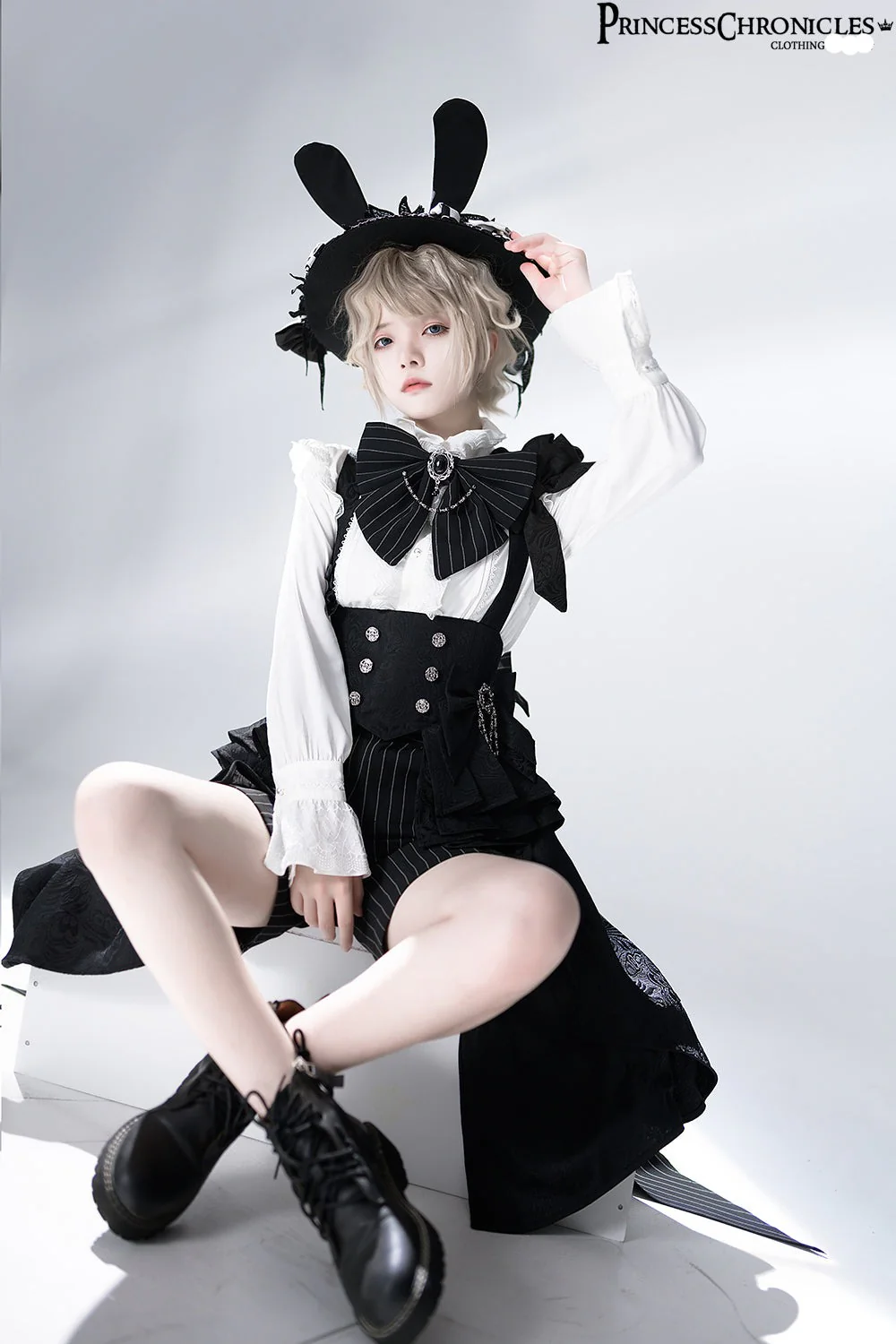 Rabbit Theater - Ouji Lolita Blouse and Shorts Set - Image 28