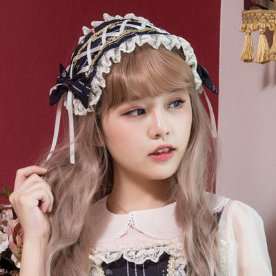Sweet Lolita Lace Bow Hairband Multicolors - Image 10