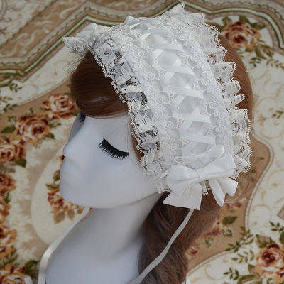 Sweet Lolita Lace Bow Hairband Multicolors - Image 14
