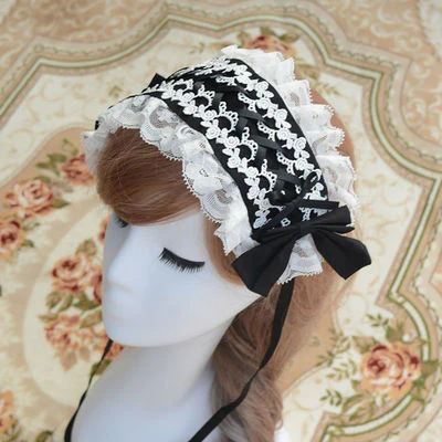 Sweet Lolita Lace Bow Hairband Multicolors - Image 17
