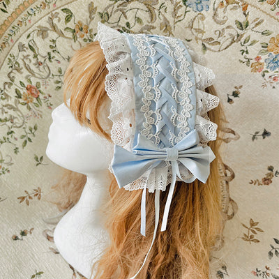 Sweet Lolita Lace Bow Hairband Multicolors - Image 20