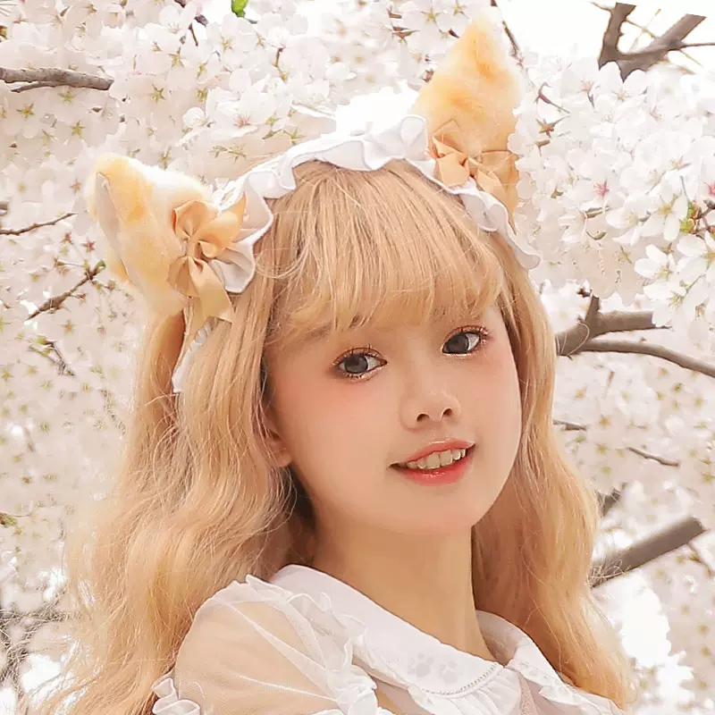 Sweet Lolita Lace Bow Hairband Multicolors - Image 23