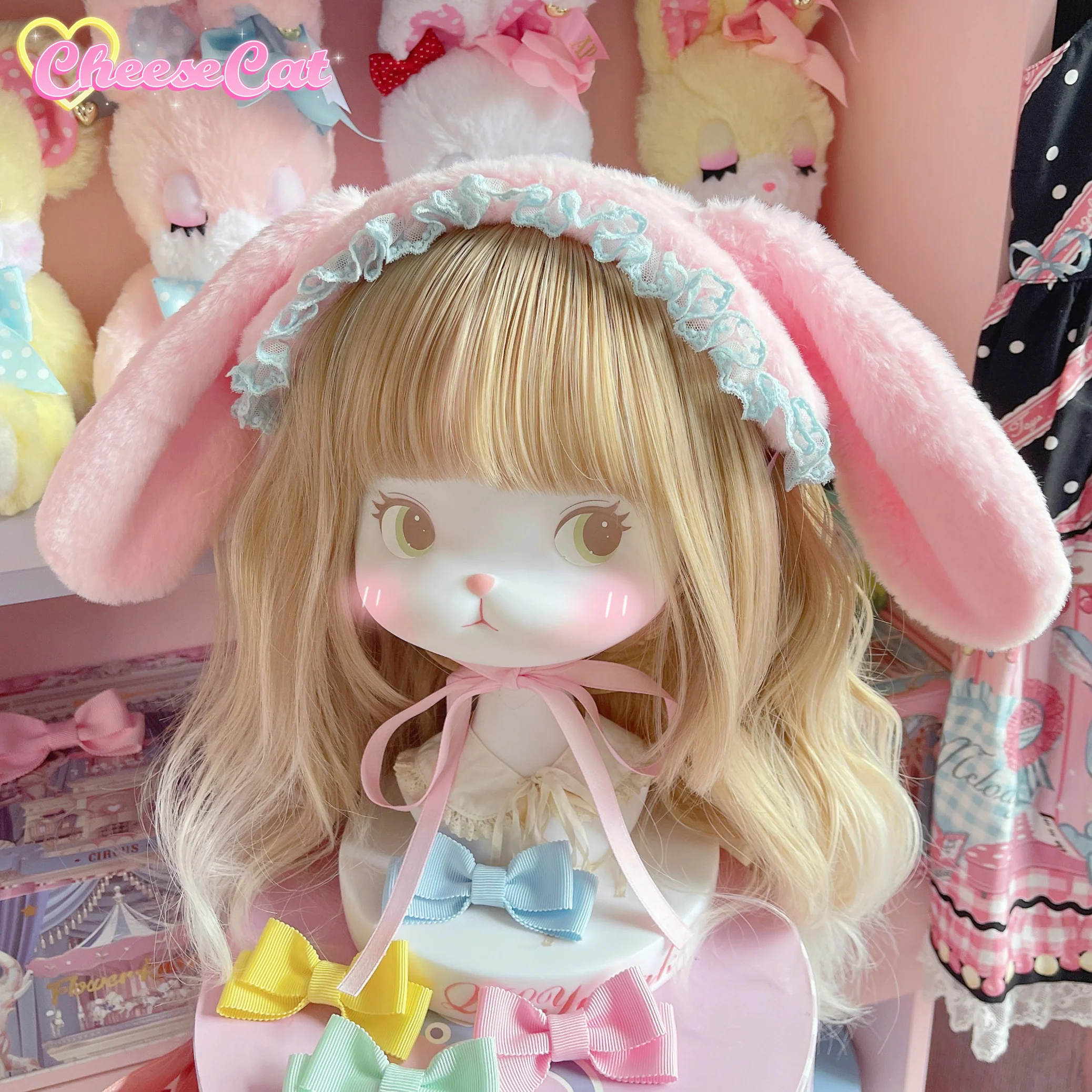 Cheese Cat - Fluffy Lop-Eared Bunny Sweet Lolita Hairband - Image 11