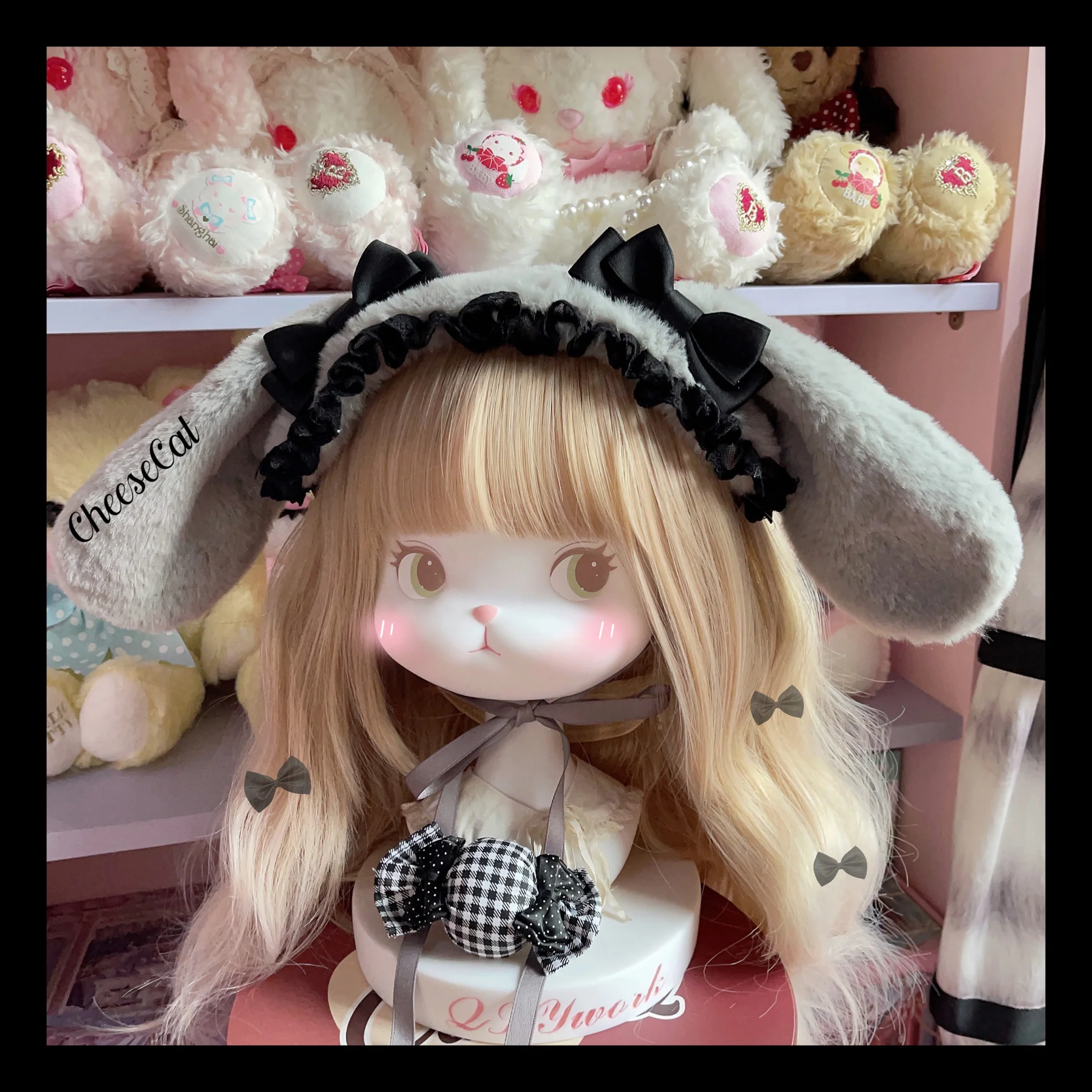 Cheese Cat - Fluffy Lop-Eared Bunny Sweet Lolita Hairband - Image 12