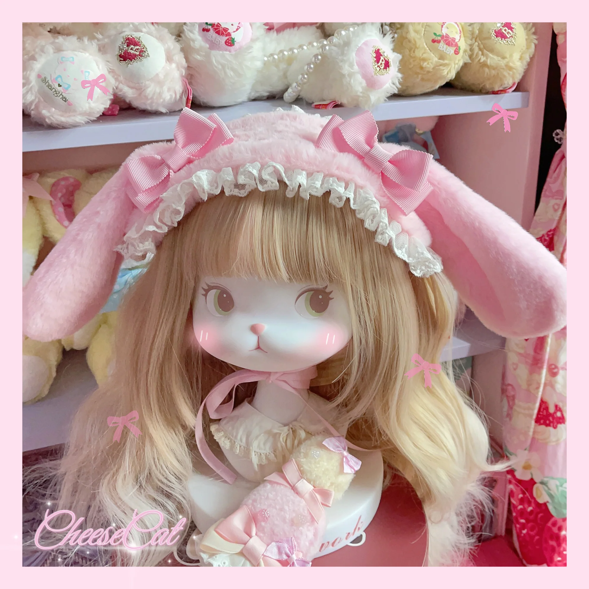 Cheese Cat - Fluffy Lop-Eared Bunny Sweet Lolita Hairband - Image 13