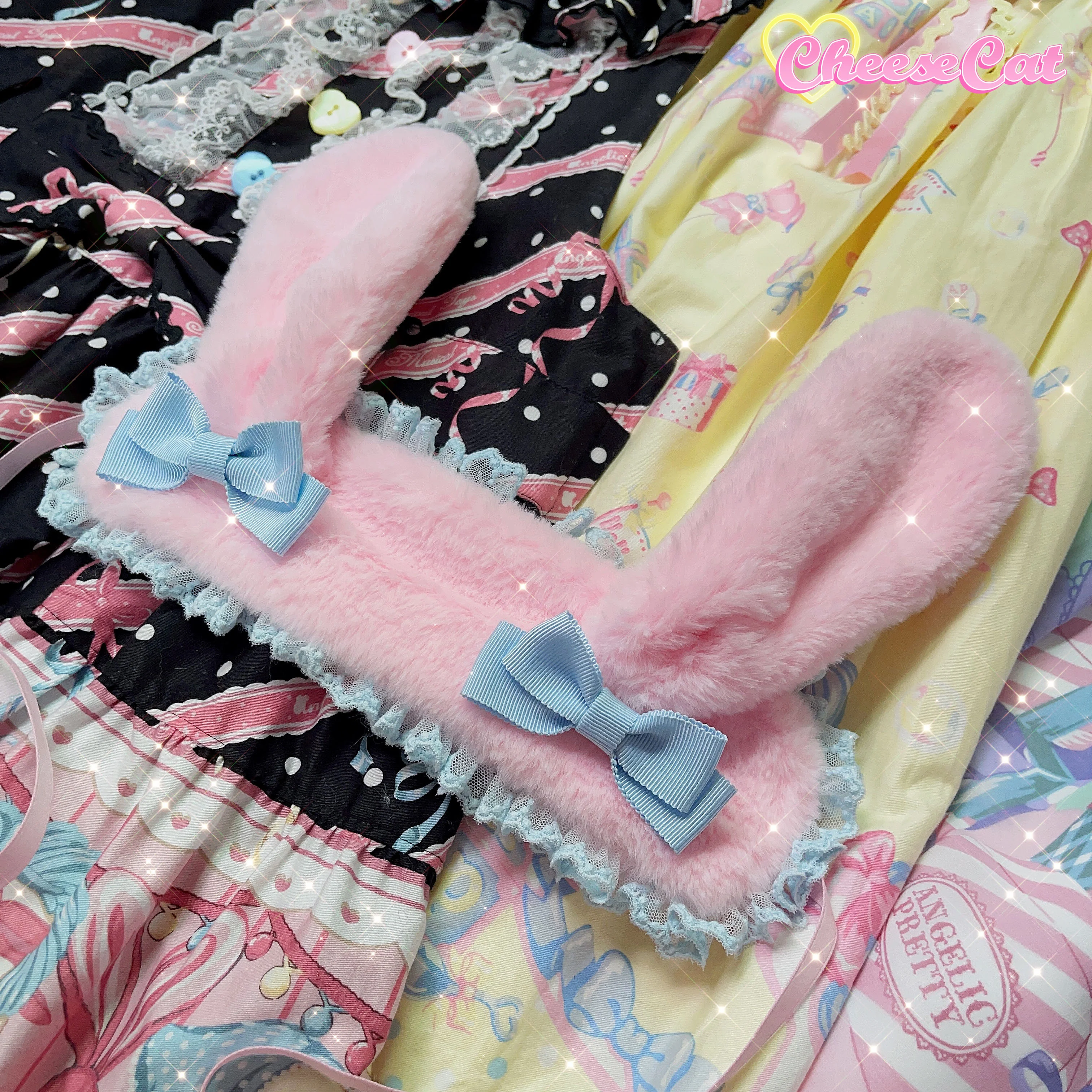 Cheese Cat - Fluffy Lop-Eared Bunny Sweet Lolita Hairband - Image 23