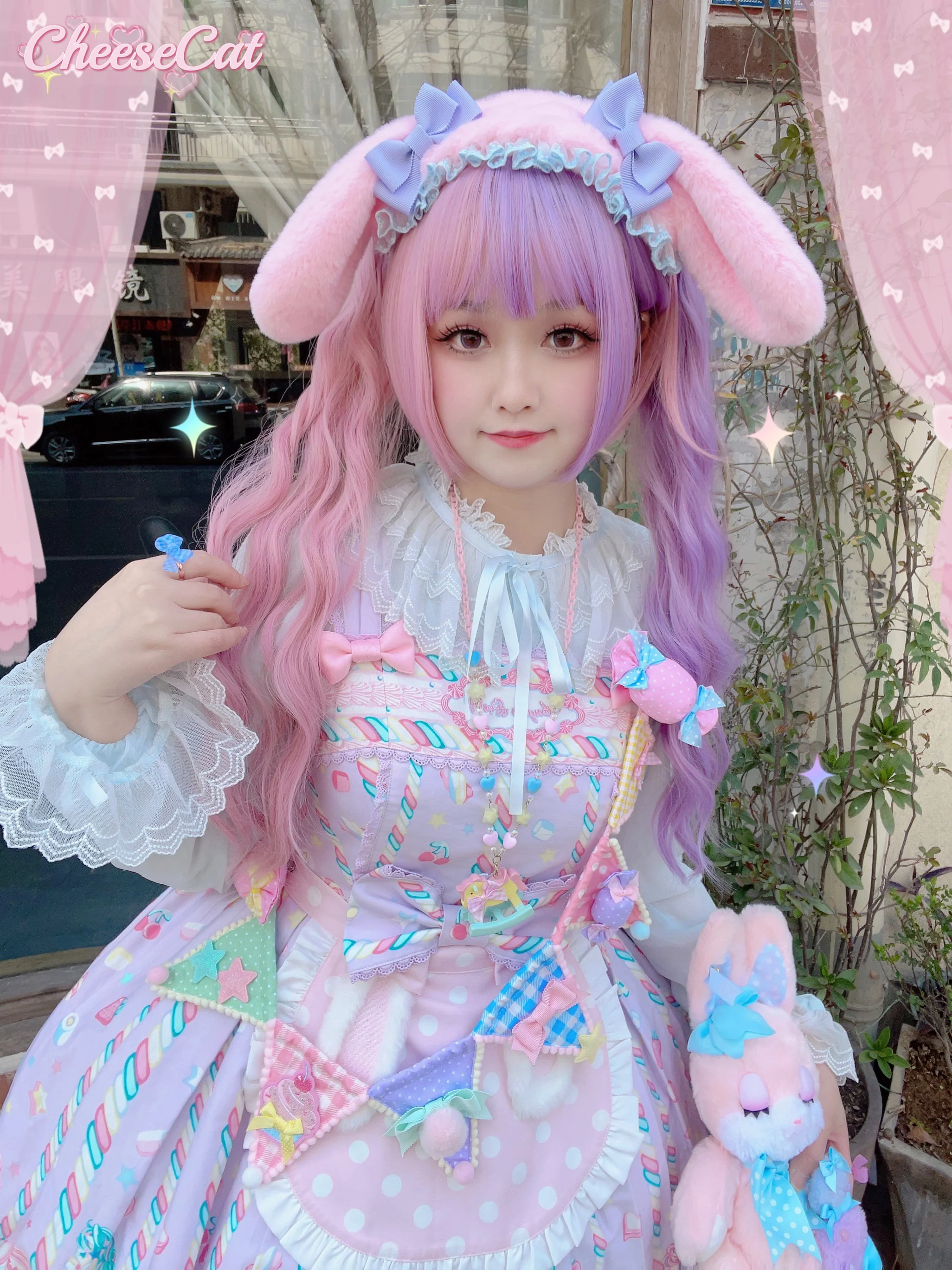 Cheese Cat - Fluffy Lop-Eared Bunny Sweet Lolita Hairband - Image 27