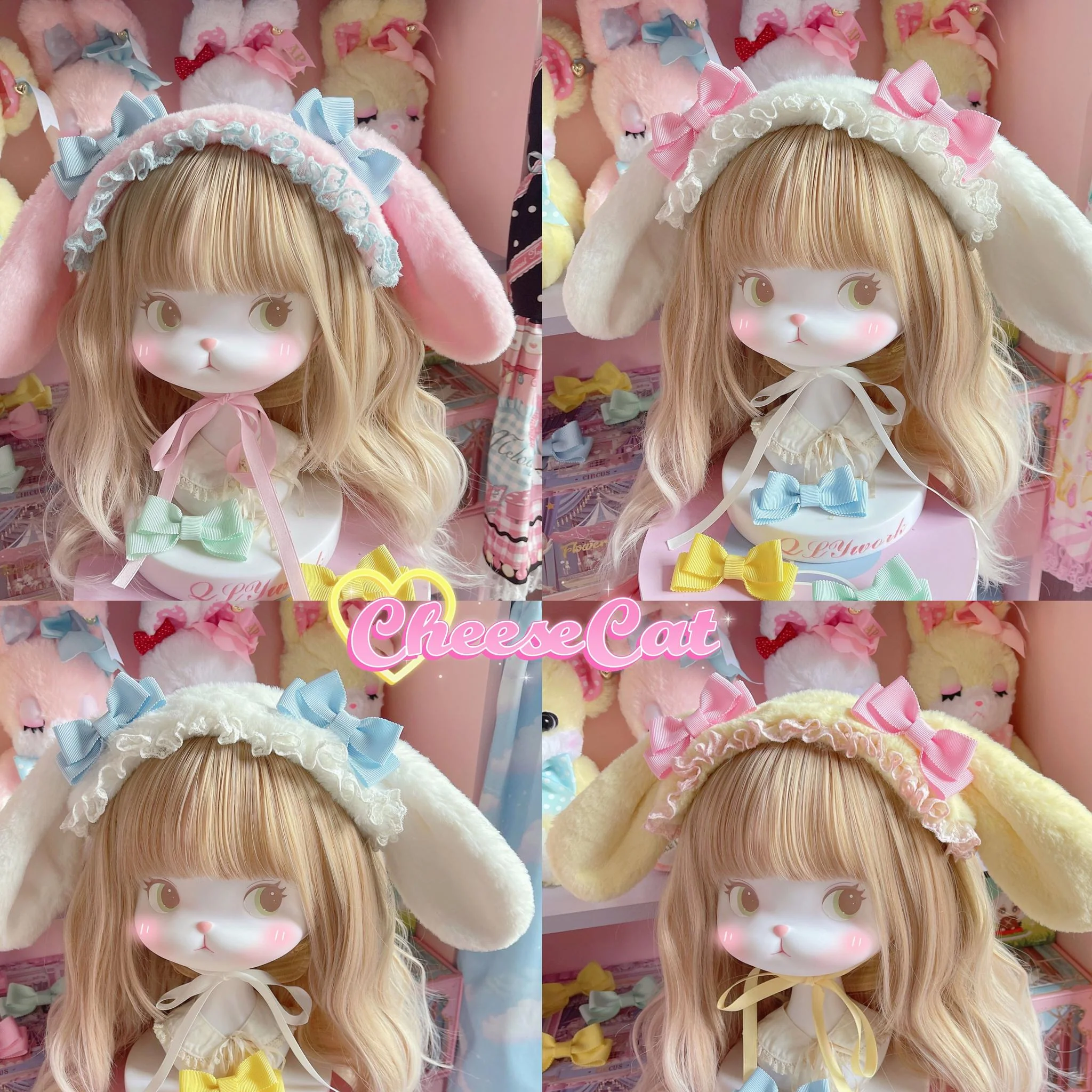 Cheese Cat - Fluffy Lop-Eared Bunny Sweet Lolita Hairband - Image 7