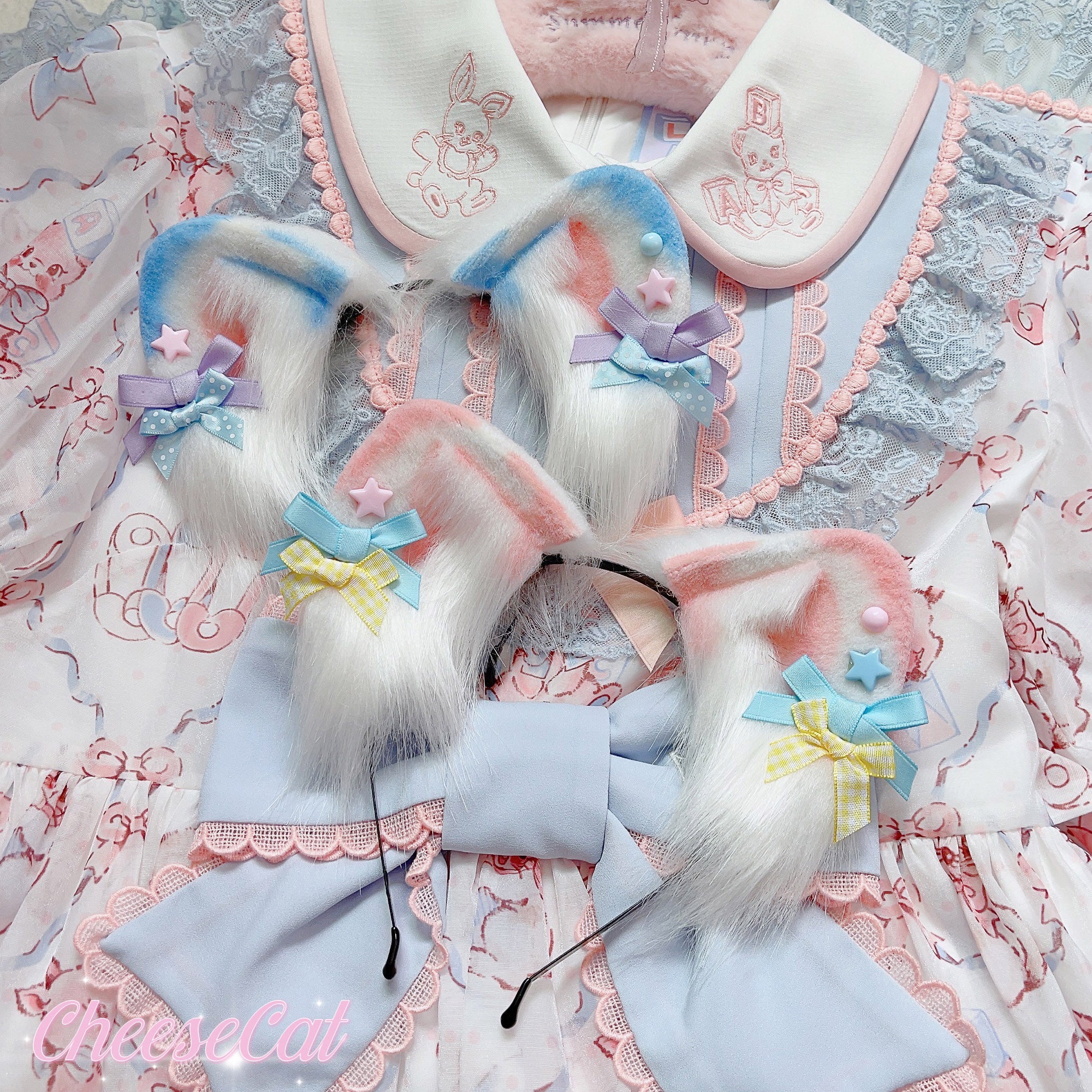 Cheese Cat - Sweet Lolita Dog Ears Shaped KC Multicolor - Image 7