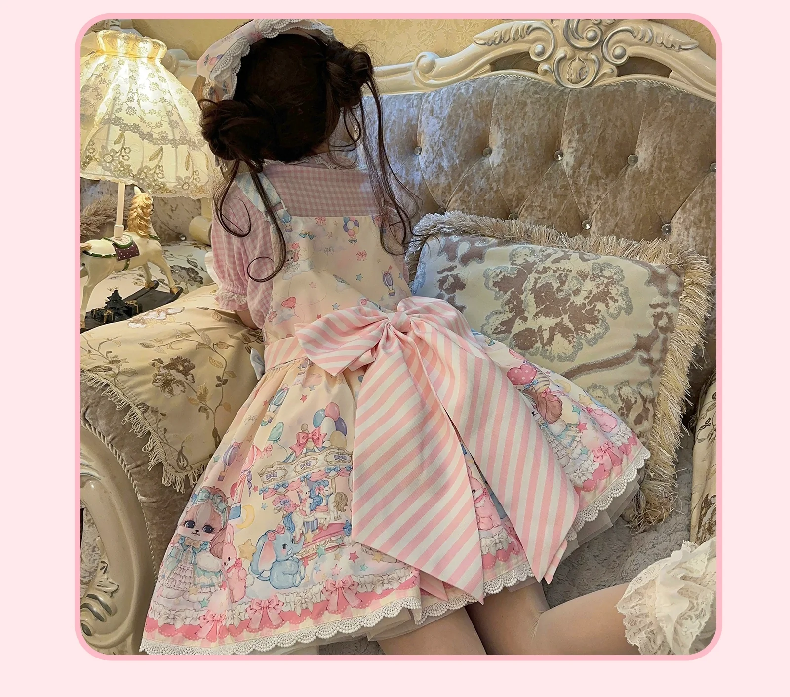 Puppy Parks - Sweet Lolita Kawaii Puppy Lolita Salopette - Image 13