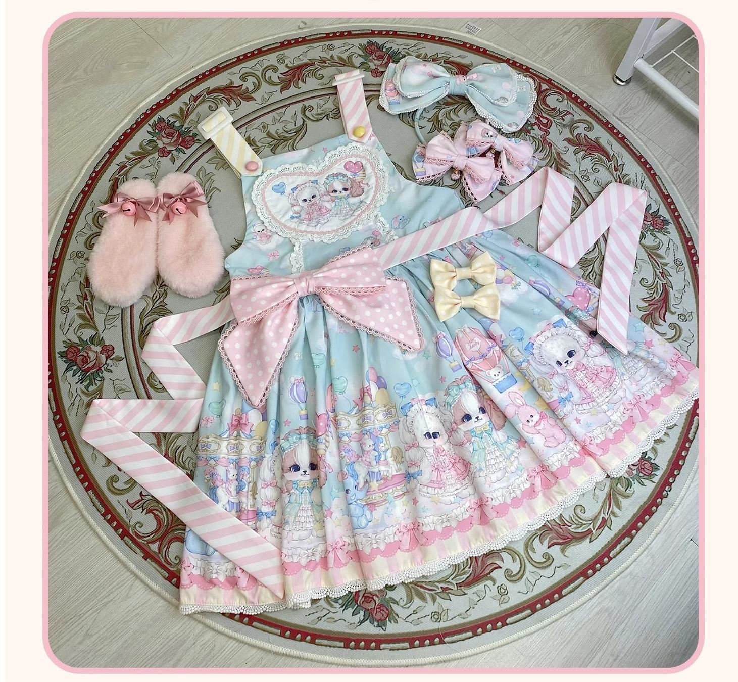 Puppy Parks - Sweet Lolita Kawaii Puppy Lolita Salopette - Image 23