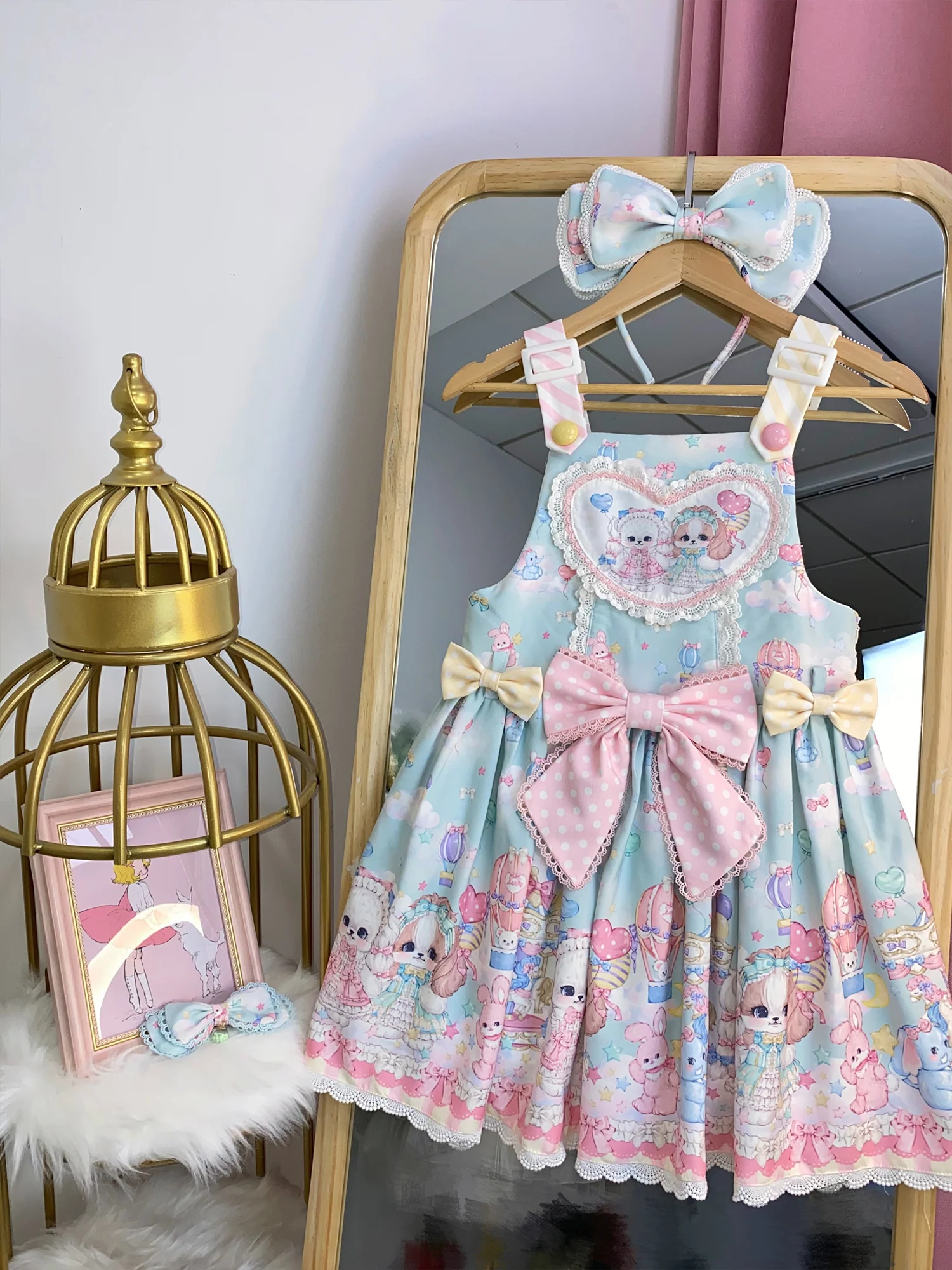 Puppy Parks - Sweet Lolita Kawaii Puppy Lolita Salopette - Image 24