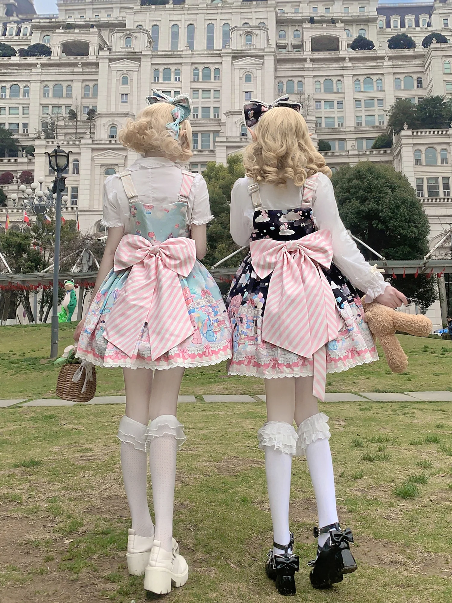 Puppy Parks - Sweet Lolita Kawaii Puppy Lolita Salopette - Image 4