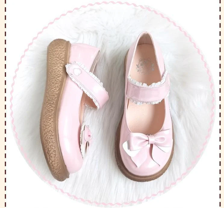 Cute Milkmaid Round Toe Multicolor Lolita Shoes - Image 26