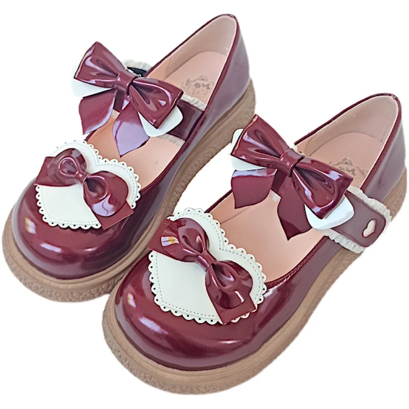 Cute Milkmaid Round Toe Multicolor Lolita Shoes - Image 3