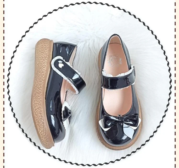 Cute Milkmaid Round Toe Multicolor Lolita Shoes - Image 33