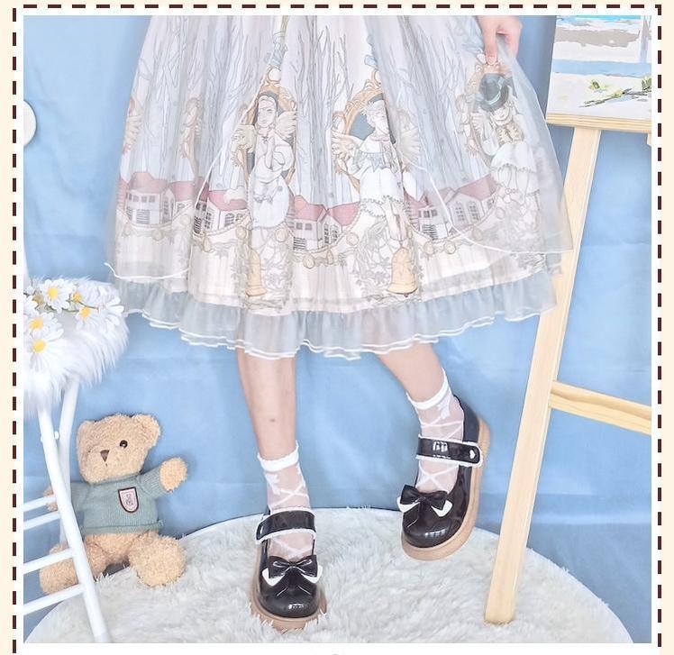 Cute Milkmaid Round Toe Multicolor Lolita Shoes - Image 34