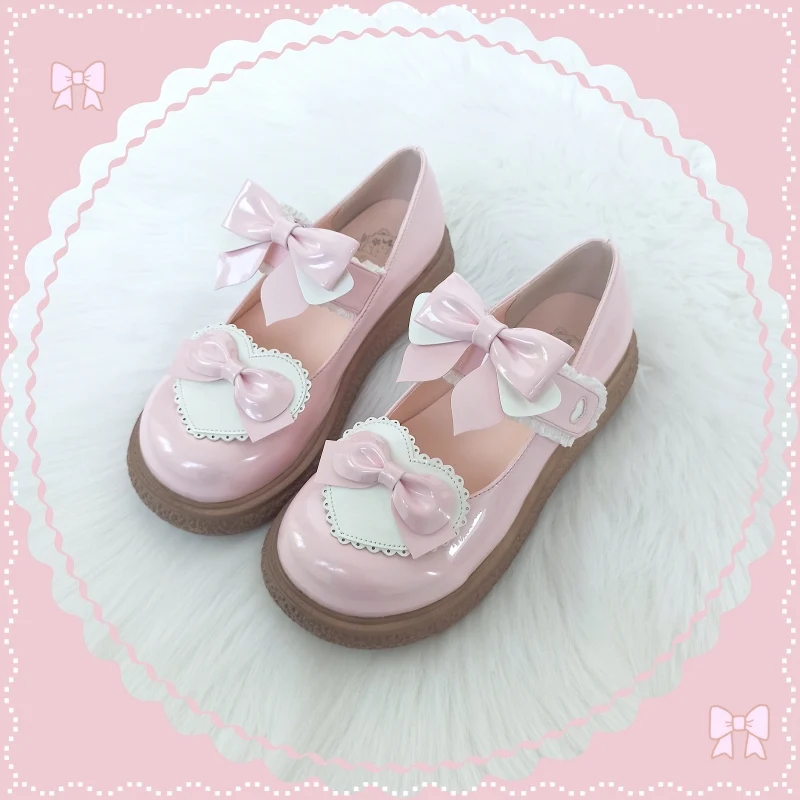 Cute Milkmaid Round Toe Multicolor Lolita Shoes - Image 5
