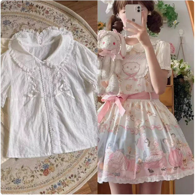MeowMeow - Sheep Pattern Waltz Princess Lolita JSK Salopette - Image 24