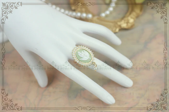 Cameo Lolita Pearl Rings 4 Colors - Image 7