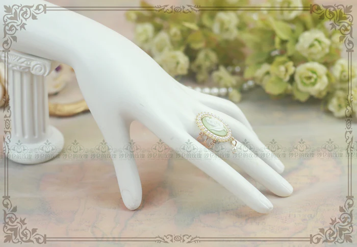 Cameo Lolita Pearl Rings 4 Colors - Image 9