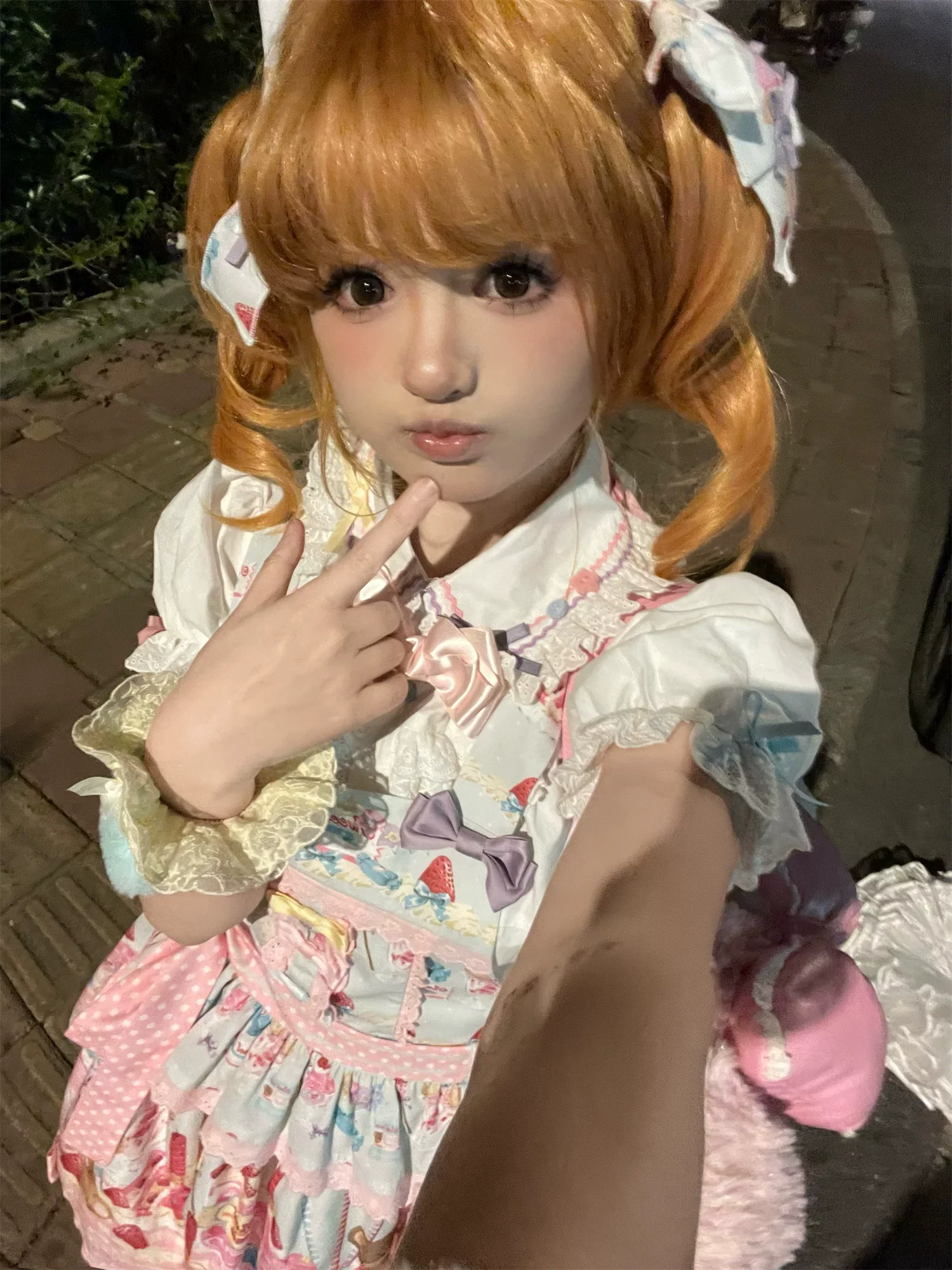 Cute More - Candy Colored Sweet Lolita Blouse, Ruffled Collar - Image 11