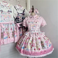 Cute More - Candy Colored Sweet Lolita Blouse, Ruffled Collar - Image 17
