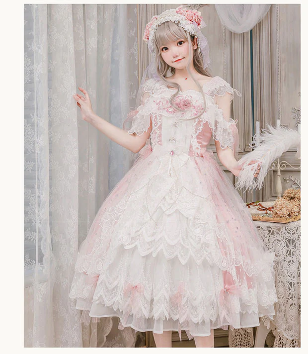 Glaze Illusion - Magnificent Wedding  Lolita Tea Party Dress - Image 11