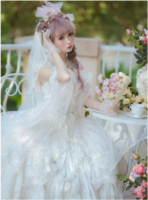 Glaze Illusion - Magnificent Wedding  Lolita Tea Party Dress - Image 15