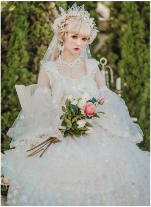 Glaze Illusion - Magnificent Wedding  Lolita Tea Party Dress - Image 16