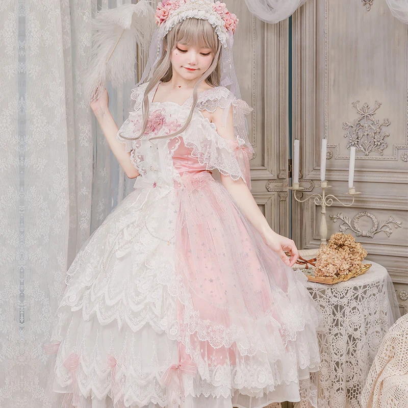 Glaze Illusion - Magnificent Wedding  Lolita Tea Party Dress - Image 3