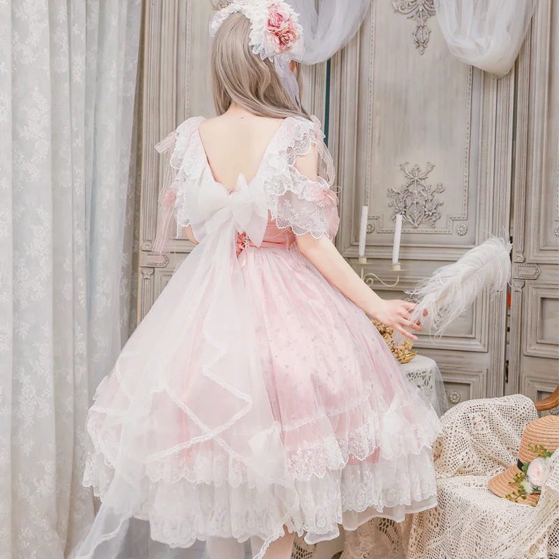 Glaze Illusion - Magnificent Wedding  Lolita Tea Party Dress - Image 4