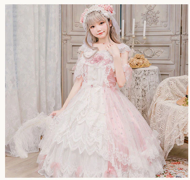 Glaze Illusion - Magnificent Wedding  Lolita Tea Party Dress - Image 7