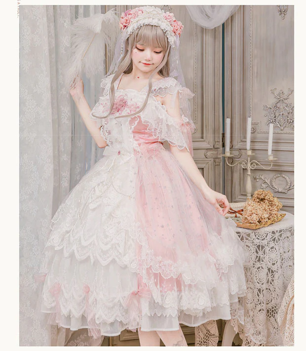 Glaze Illusion - Magnificent Wedding  Lolita Tea Party Dress - Image 9