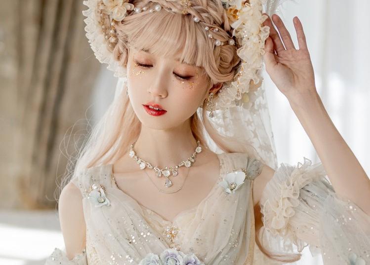 Gorgeous Lolita Tea Party Necklace, High Heels Shoes and BNT Hat - Image 10