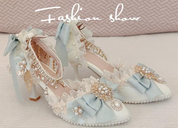 Gorgeous Lolita Tea Party Necklace, High Heels Shoes and BNT Hat - Image 11