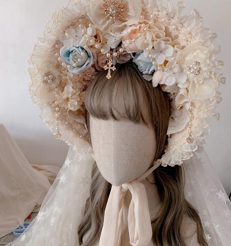 Gorgeous Lolita Tea Party Necklace, High Heels Shoes and BNT Hat - Image 13