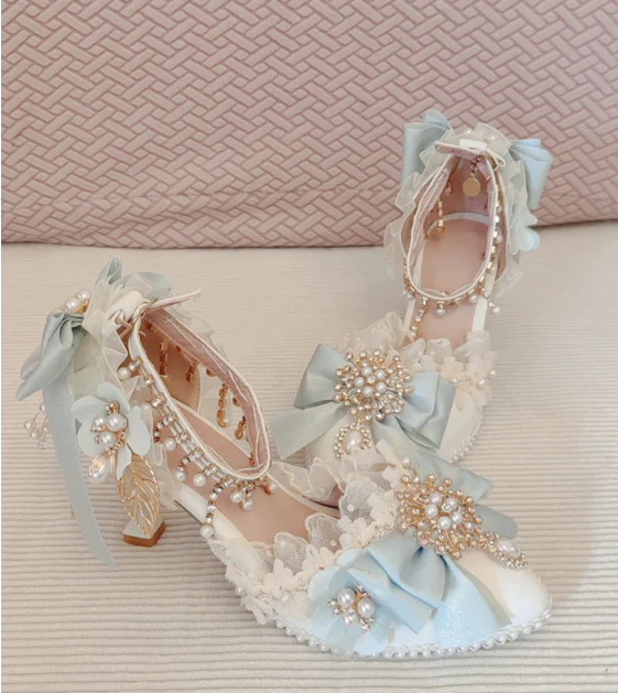 Gorgeous Lolita Tea Party Necklace, High Heels Shoes and BNT Hat - Image 16