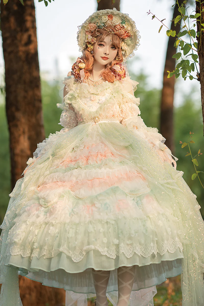 The Floating Fireflies and Dreams - Gorgeous Wedding Lolita Tea Party Dress - Image 6