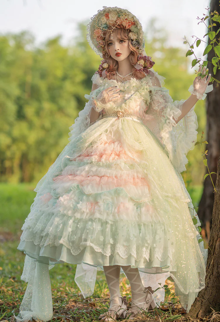 The Floating Fireflies and Dreams - Gorgeous Wedding Lolita Tea Party Dress - Image 7