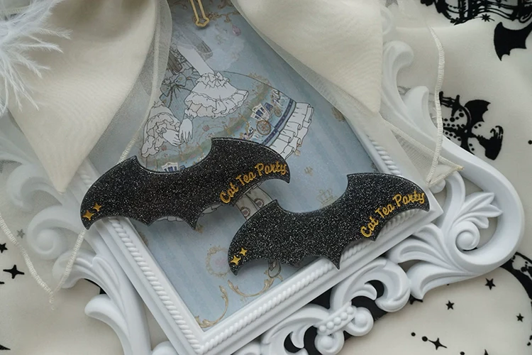 Gothic Lolita Hair Clip Halloween Bat Lolita Hair Accessory - Image 11