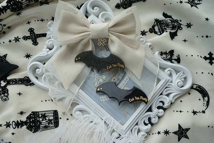 Gothic Lolita Hair Clip Halloween Bat Lolita Hair Accessory - Image 5