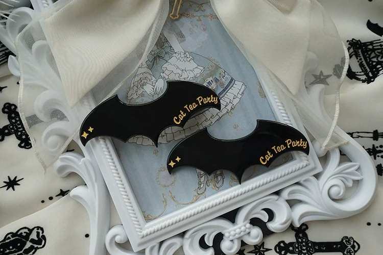 Gothic Lolita Hair Clip Halloween Bat Lolita Hair Accessory - Image 7