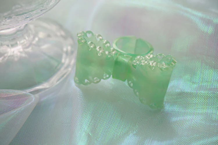 Sweet Lolita Bow Ring and Necklace - Image 35