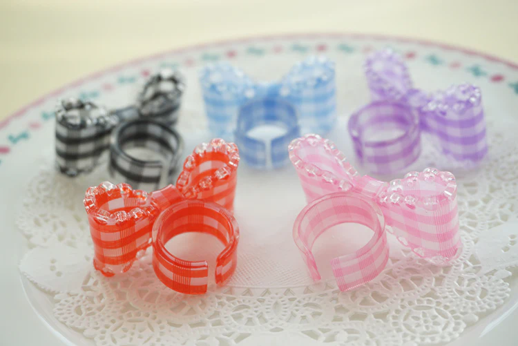 Sweet Lolita Bow Ring and Necklace - Image 39